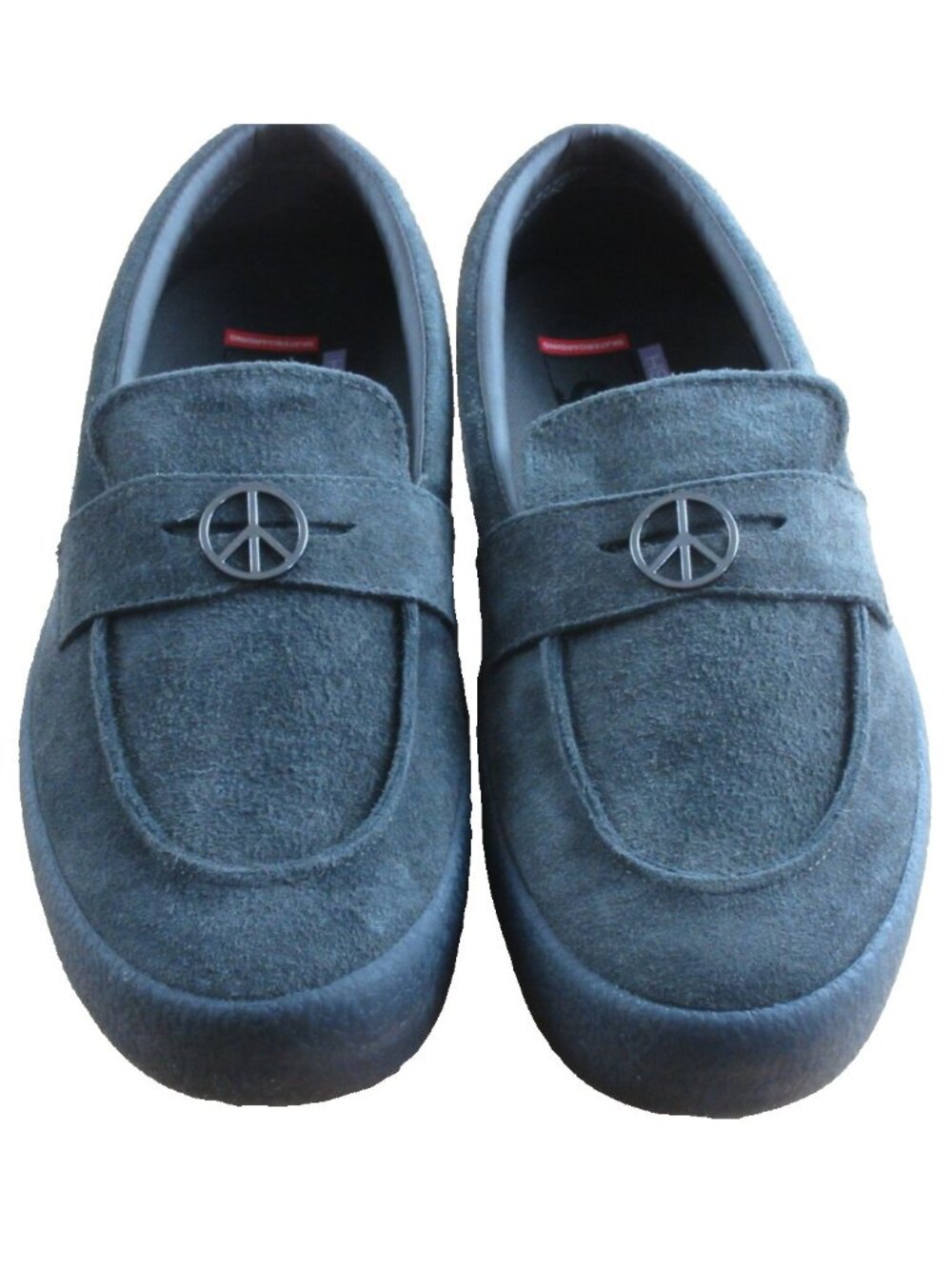 Vans Men's Skate Loafer Suede Crepe Faded Black Slip On Shoes Size 10 NEW